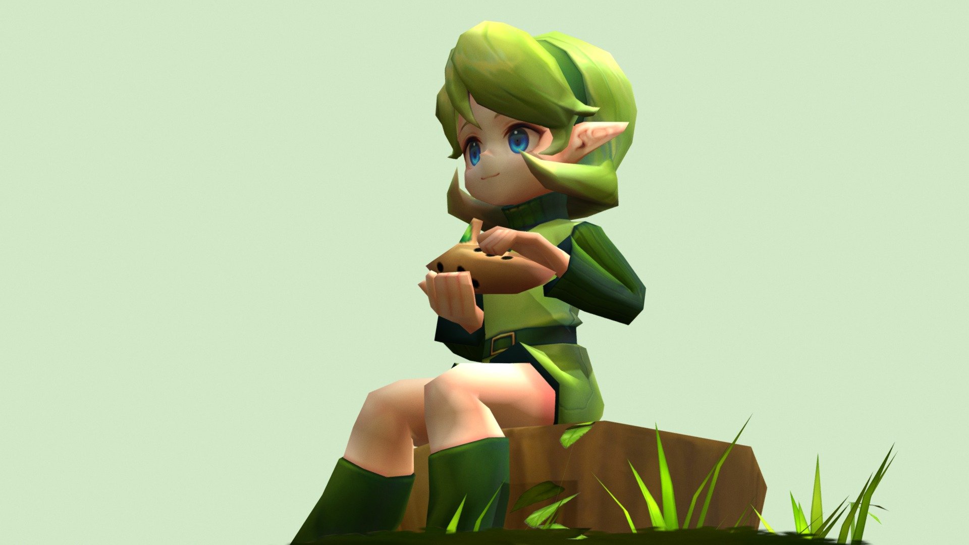 Saria From Ocarina Of Time 3d Model By Ambisched Ambisched 8225746