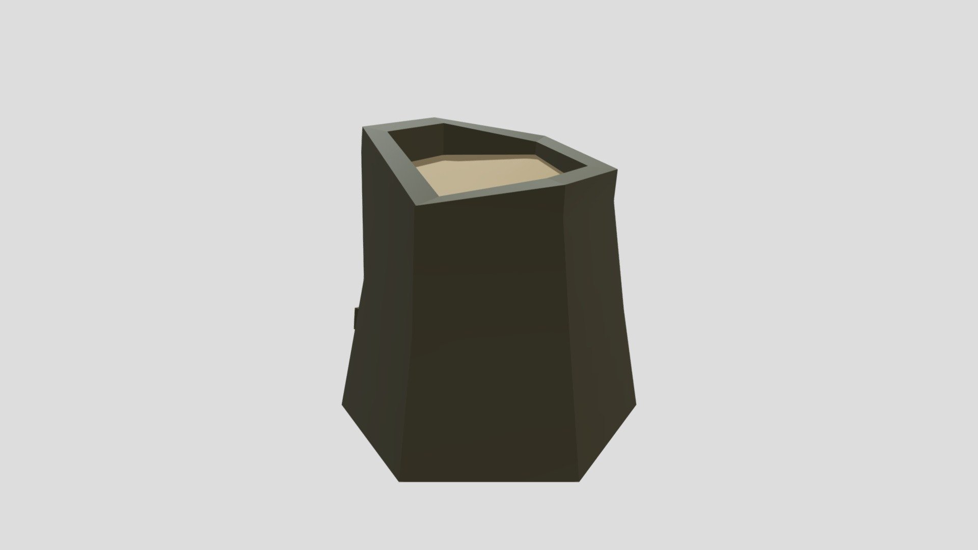 Lowpoly Wooden stump