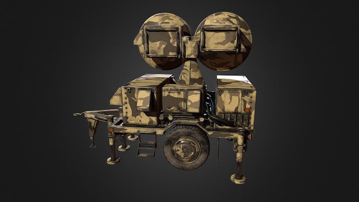 Sentinel Radar - High Power Illuminator Radar 3D Model