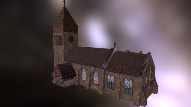 Halloween Church 3D Model