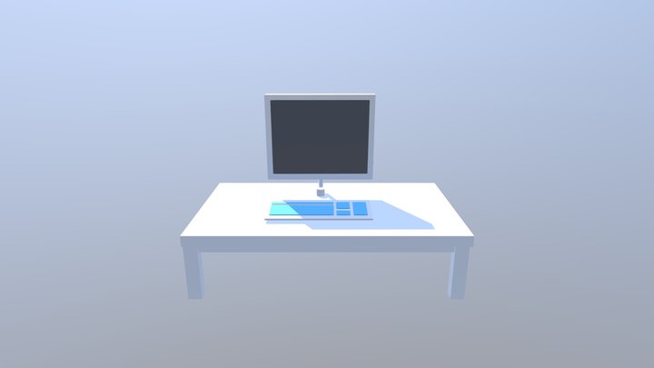 Minimalist Table 3D Model