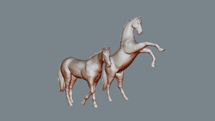 Horse jump 3D Model