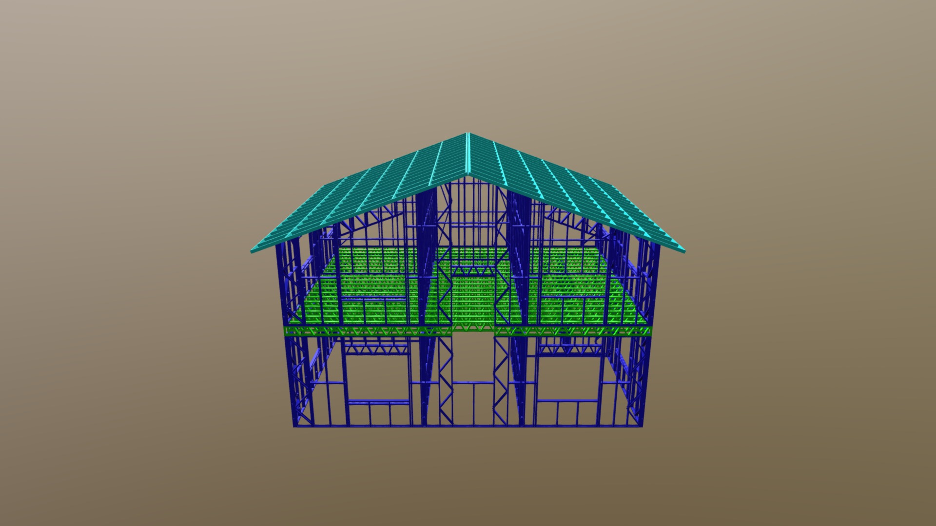 Дом ЛСТК 27 - 3D model by ФАБРИКА КАРКАСОВ ЛСТК (@lozenkow) [822813b ...