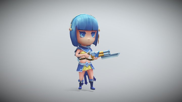 Silent Guner_Character 3D Model