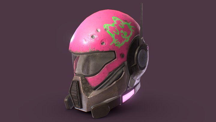 Kitty Helmet 3D Model
