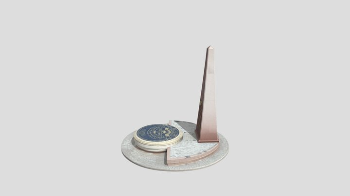 Photorealistic 1965 Obelisk Memorial 3D Model – Free 3D Model STL