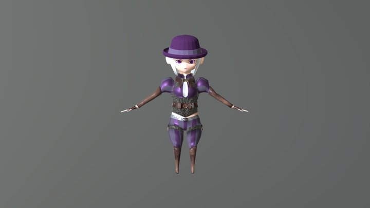 Elris Steampunk Female 05 3D Model