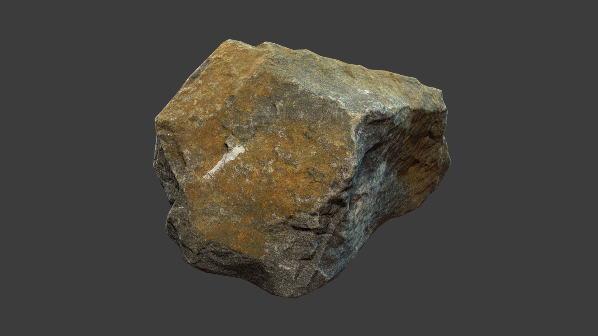3D model Boulder - This is a 3D model of the Boulder. The 3D model is about a rock with a hole in it.