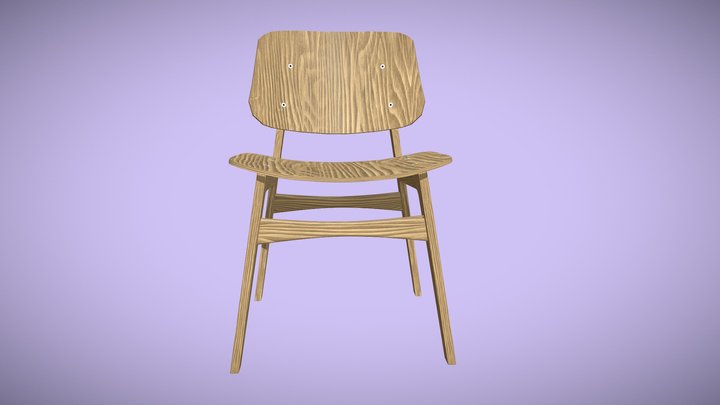Wood chair 3D Model