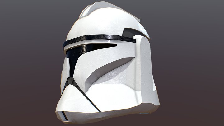 Clone Trooper Phase 1 Helmet 3D Model
