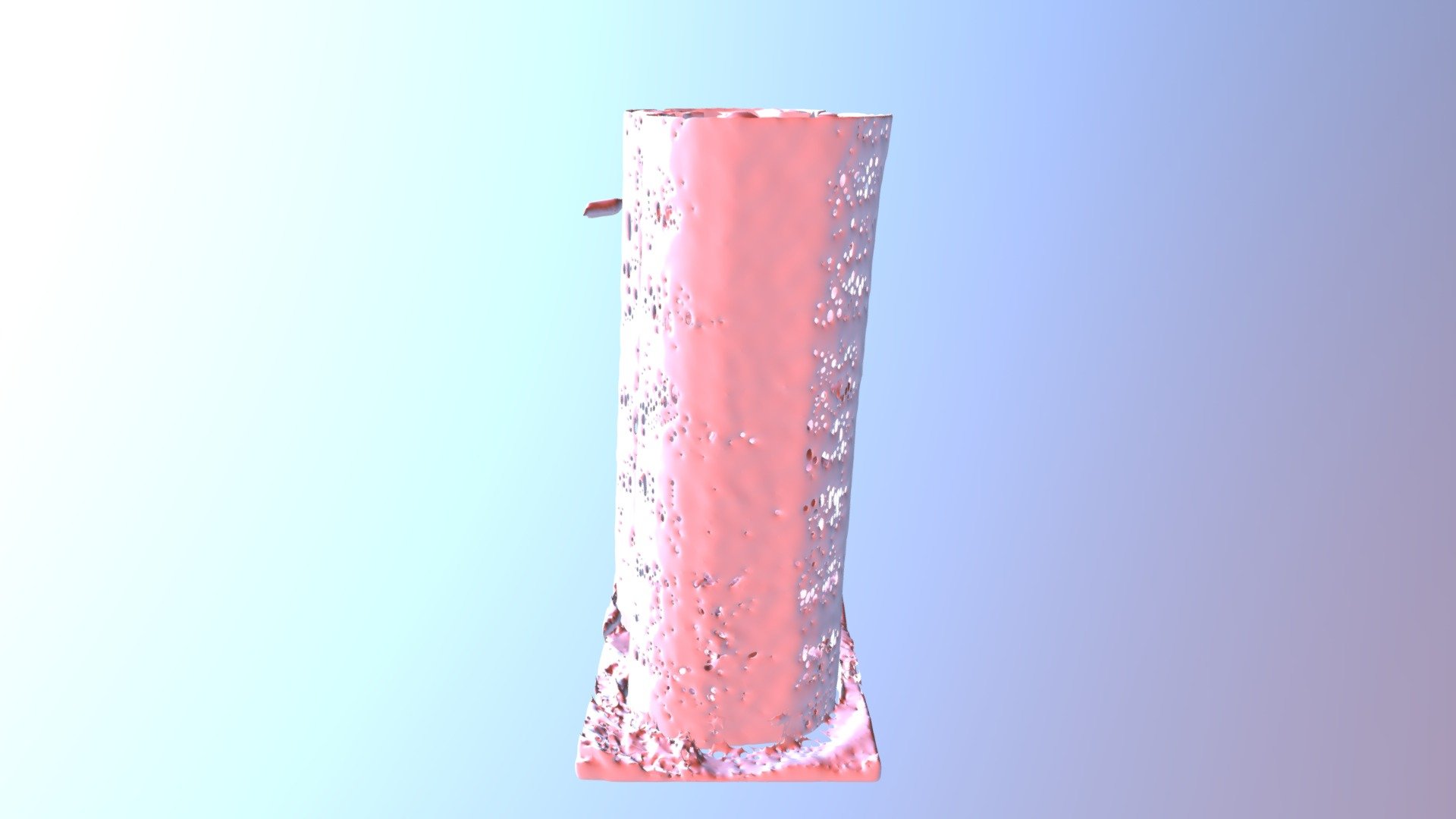 Plastic blue scan