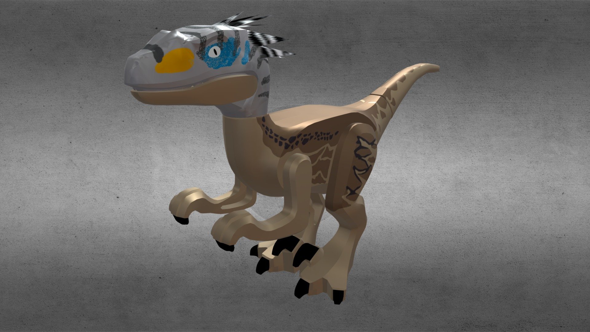 LEGO JP3 Velociraptor Download Free 3D model by Gisduyg 822d2fc