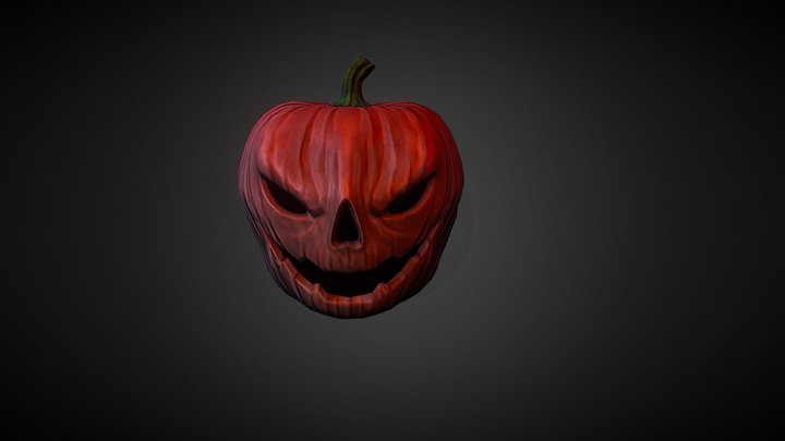 Pumpskin Head 3D Model