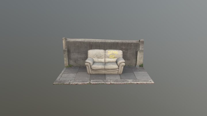 Filthy Couch 3D Model