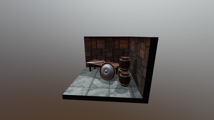 Castle Scene 3D Model