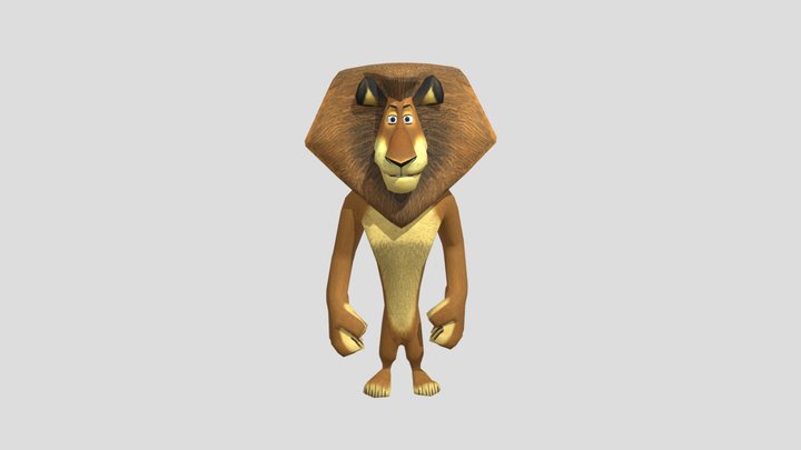 Game Cube - Madagascar - Alex 3D Model