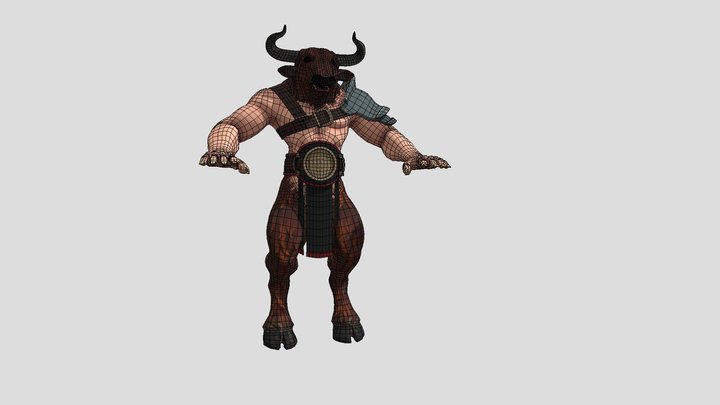 Minotaur_Armored 3D Model