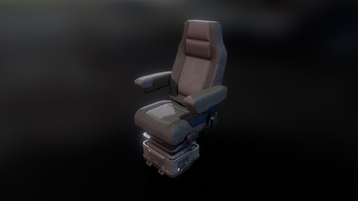 Manned Rover Seat 3D Model