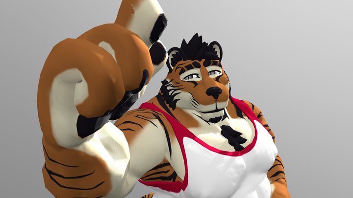 Rhoji the Tiger! 🐯 3D Model