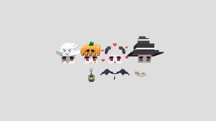Halloween set 3D Model