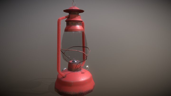 Oil Lamp 3D Model