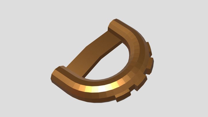 Knuckle Dusters Brass 3D Model