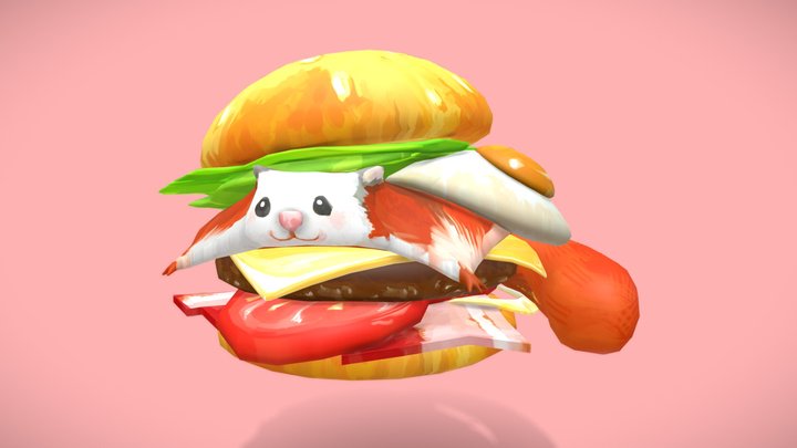 Flying Squirrel Hamburger 飛鼠漢堡 3D Model
