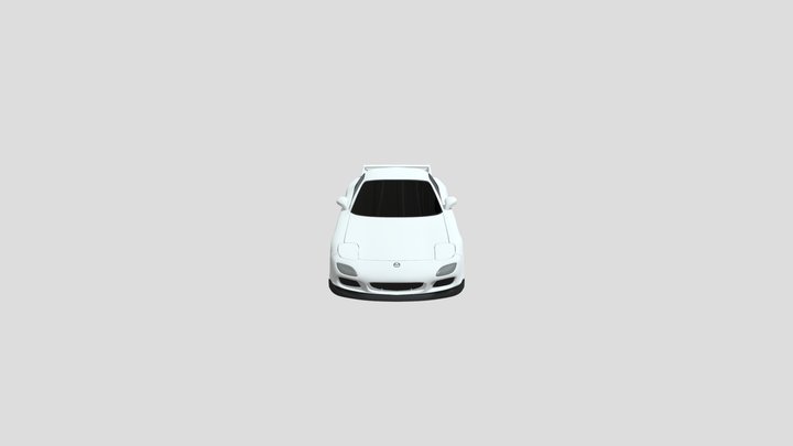 Animated, Game Ready, FD Mazda RX7 3D Model