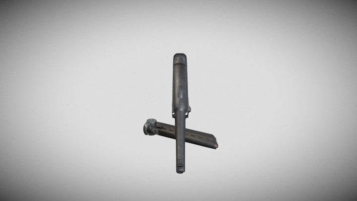 Nambu Pistol Model 14 3D Model