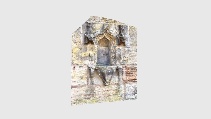 Rosslyn Chapel outside wall font 3D Model