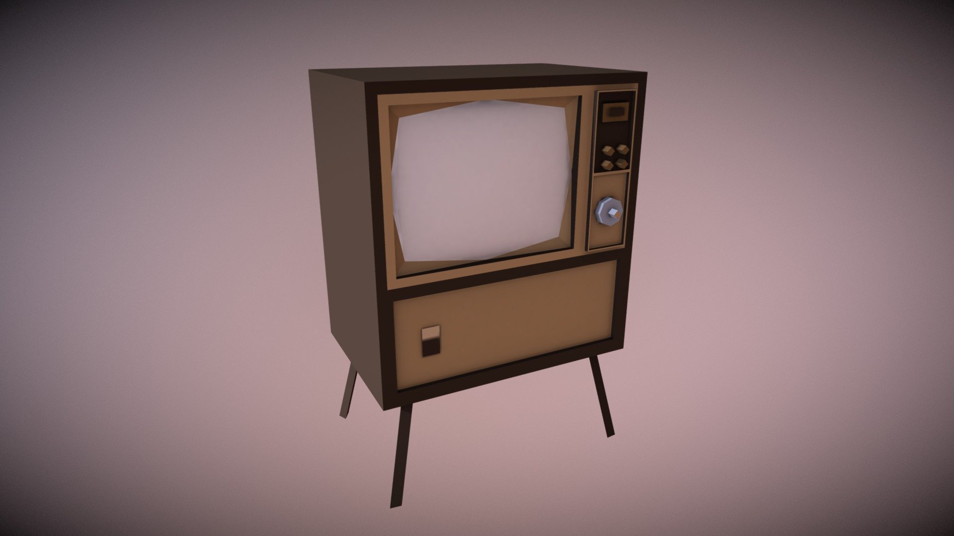 Retro TV - Household Props Challenge - 3D model by James Penman ...