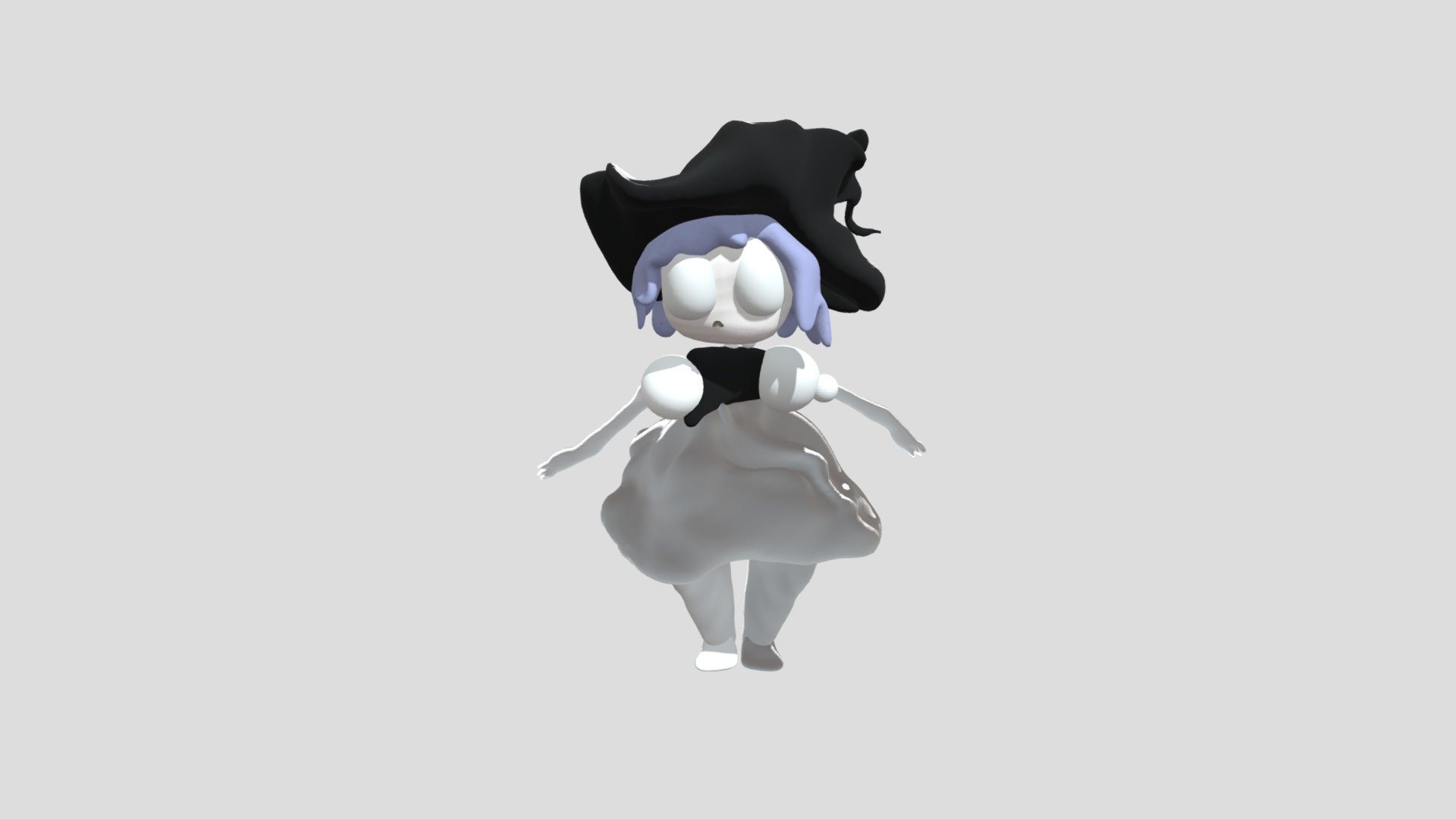 LavenderTowne Witch Girl 3D Model