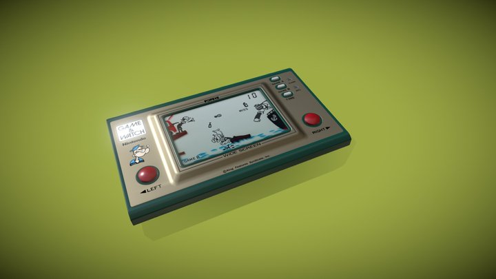 Nintendo Game And Watch 3D model - Download Electronics on