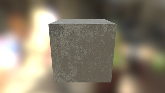 Aged concrete 3D Model