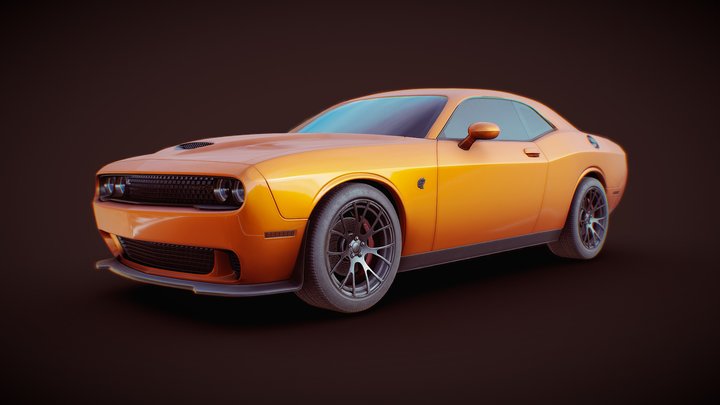 Dodge Challenger SRT Hellcat 3D Model