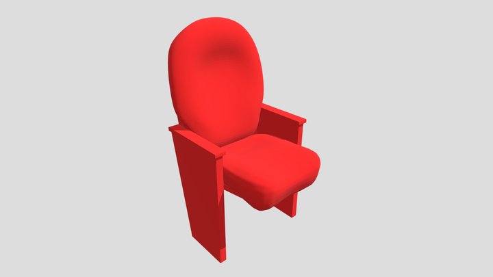 Theater Chair 3D Model