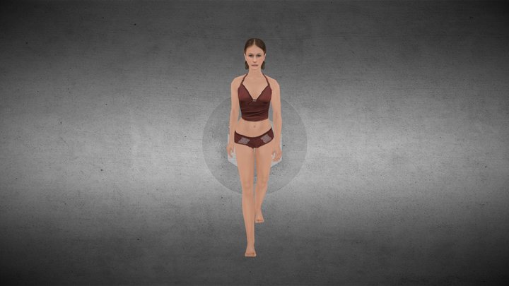 Nude Girl 3D Model
