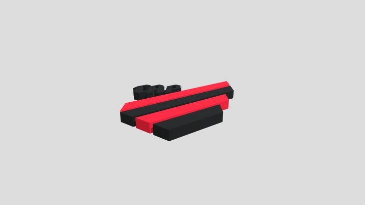 Logo Club Athletico Paranaense 3D Model