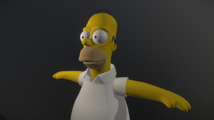 Homer from 'The Simpsons' 3D Model