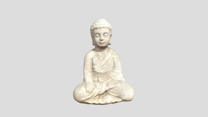 Cement Buddha Photoscan 3D Model