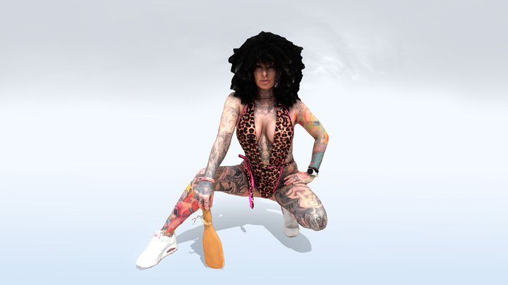 Female Scan - @milkieshakes Model Pose 6 3D Model
