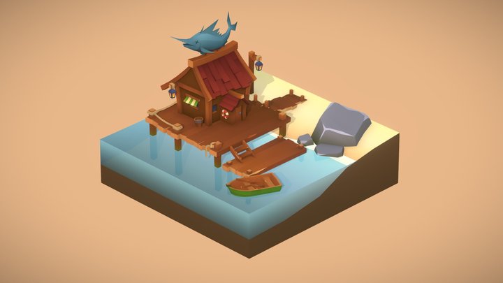 Fisherman's House 3D Model