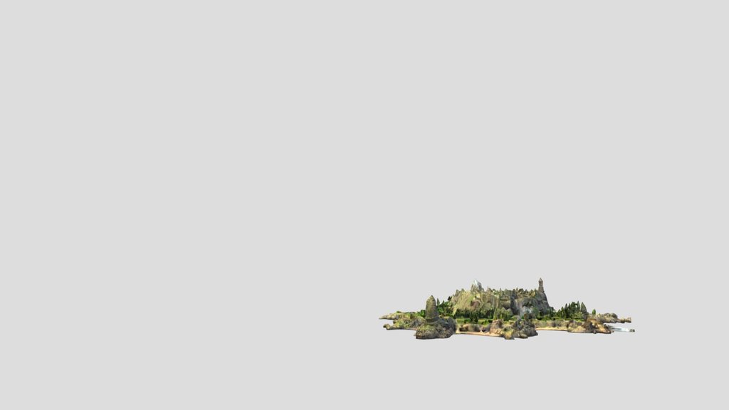 Island with landscapes