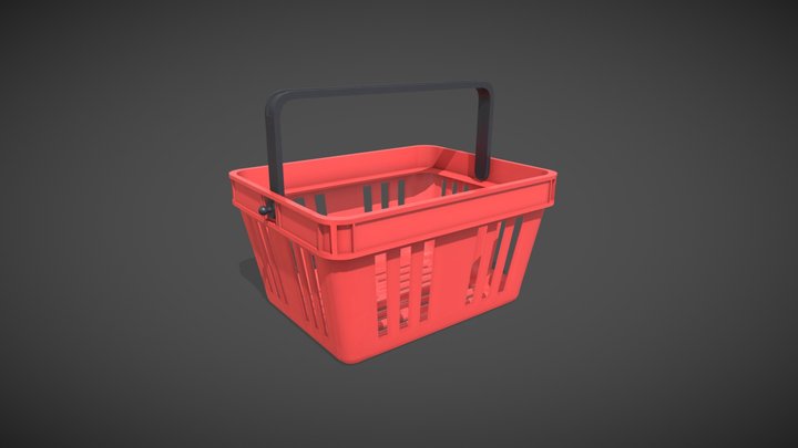 Shopping Basket (reverse grip) 3D Model