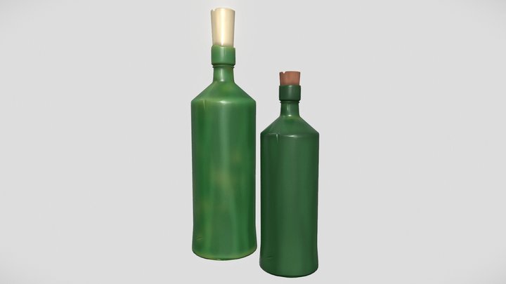 Stylized Bottle 3D Model
