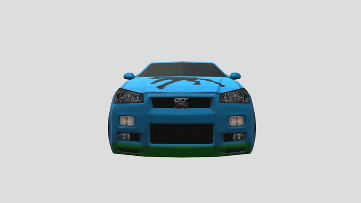 2002 Nissan Skyline GT-R – Modello 3D gratuito STL