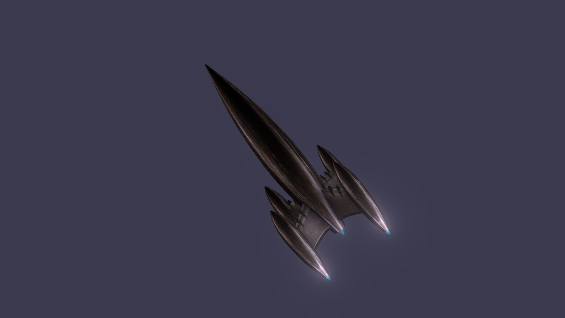 rocketship 3d model