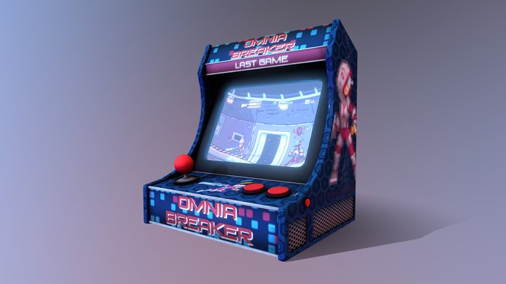 Mini Arcade Low Poly 3D Model