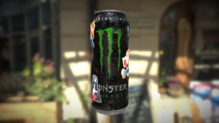 Monster Energy Drink (Soda Can) 3D Model