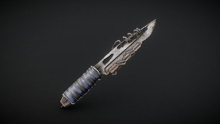 Post Apocalyptic Shiv 3D Model